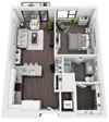 Floor Plan at 1000 Speer by Windsor